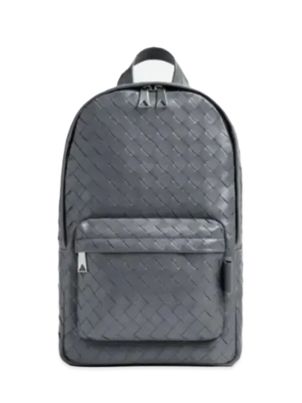 Bottega Veneta Intrecciato Woven Leather Backpack in Thunder Gray LIKE NEW